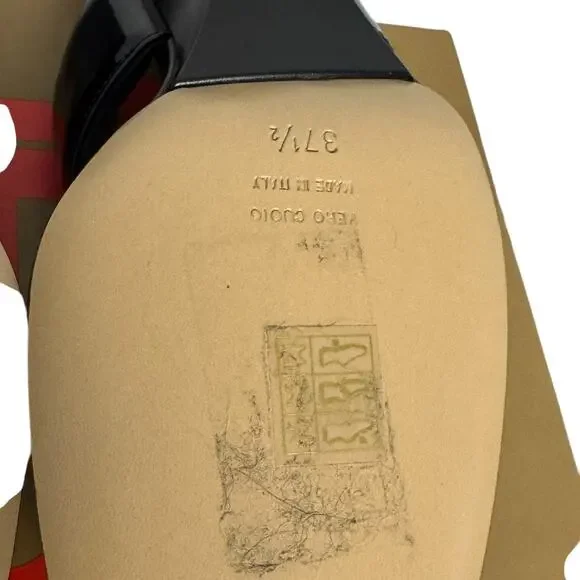 NWT Gia Borghini Gia 6 Leather Thong Sandal Kitten Heels - Picture 10 of 12